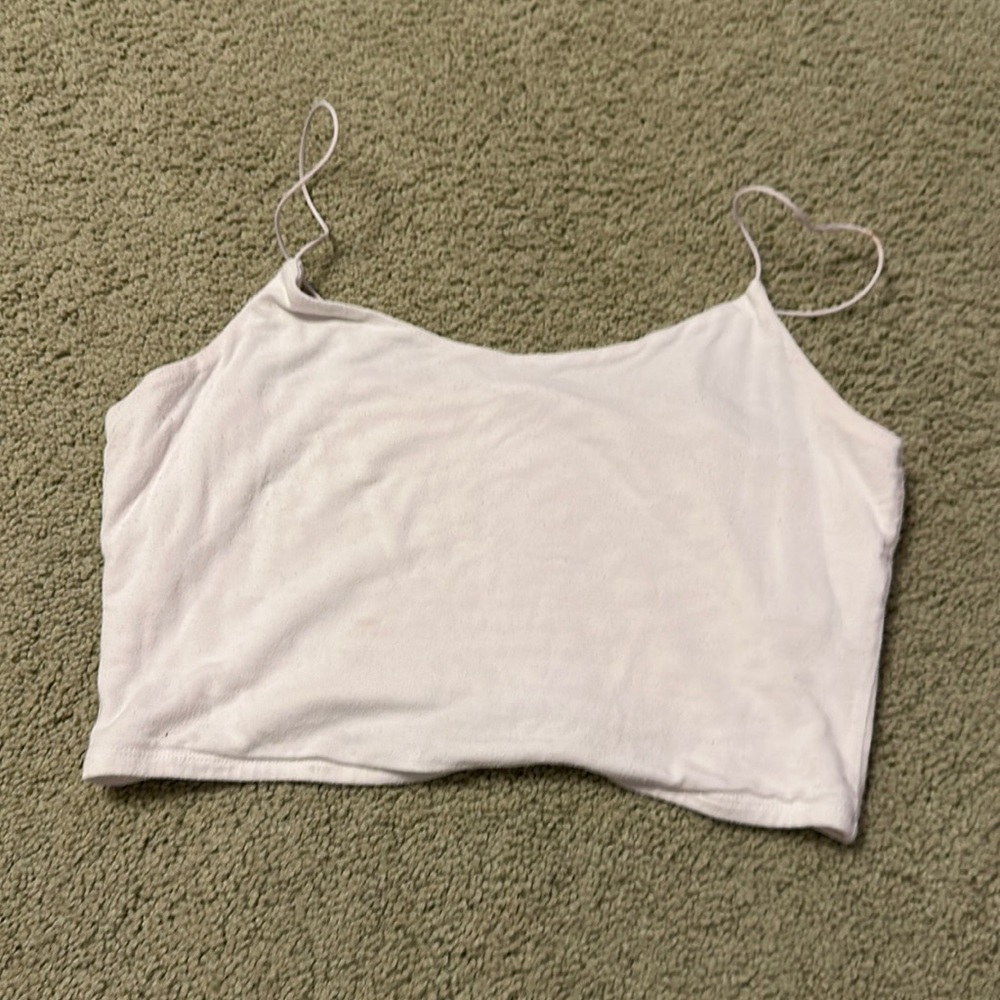 M Womens White crop top